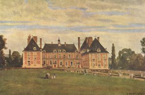 Château de Rosny av Jean Baptiste Camille Corot